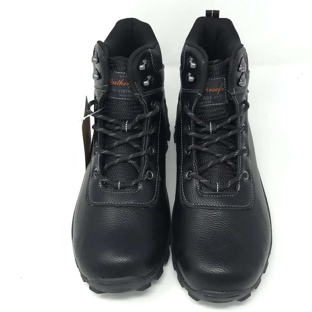 New Weatherproof Boots Vintage Jace Black Combat Hiking 10M - Picture 6 of 10